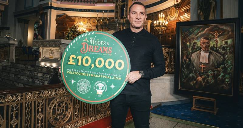 Celtic launch 2024 Foundation Christmas Appeal with £10k donation as Brendan Rodgers delivers personal message