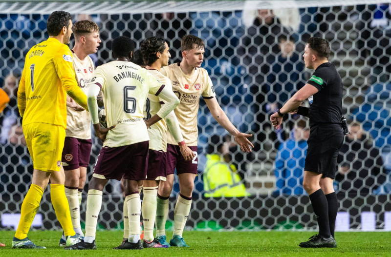 Panic at Ibrox as referee blows early on Dowell handball