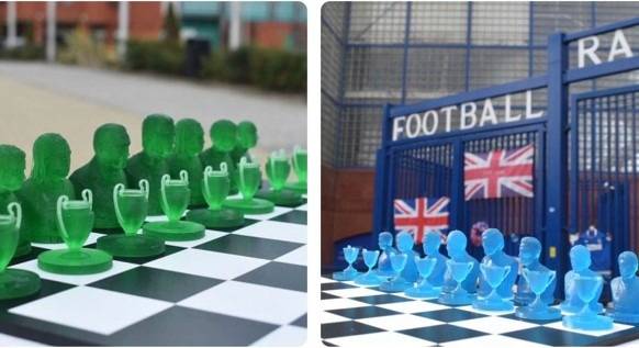 Stunning Rangers and Celtic 3D chess sets are pitch perfect for Christmas