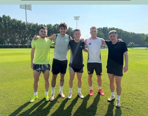 “Football Friends” – Matt O’Riley meets up with Celtic pals