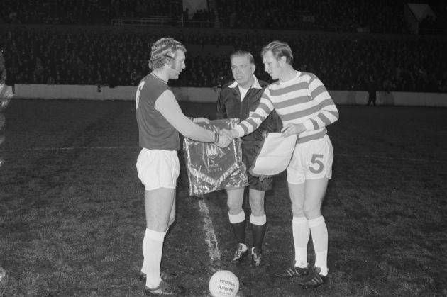 In the Celtic end at the Bobby Moore Testimonial, 54 years ago today