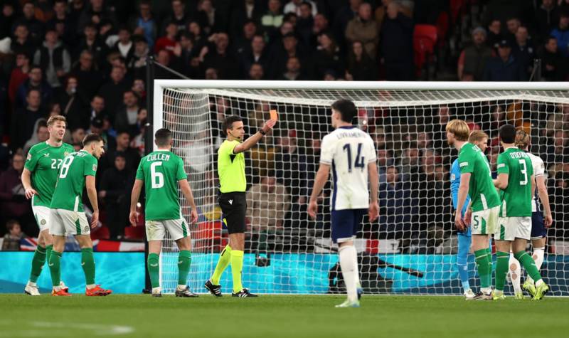 Roy Keane delivers his ‘huge’ verdict on Celtic defender Liam Scales’ red card for Republic of Ireland vs England