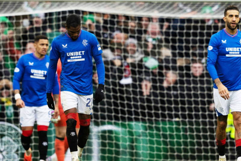 Today’s Goldson article in the Record fails to include one very important factor – Celtic’s utter implosion aided the Ibrox side’s title winning illusion