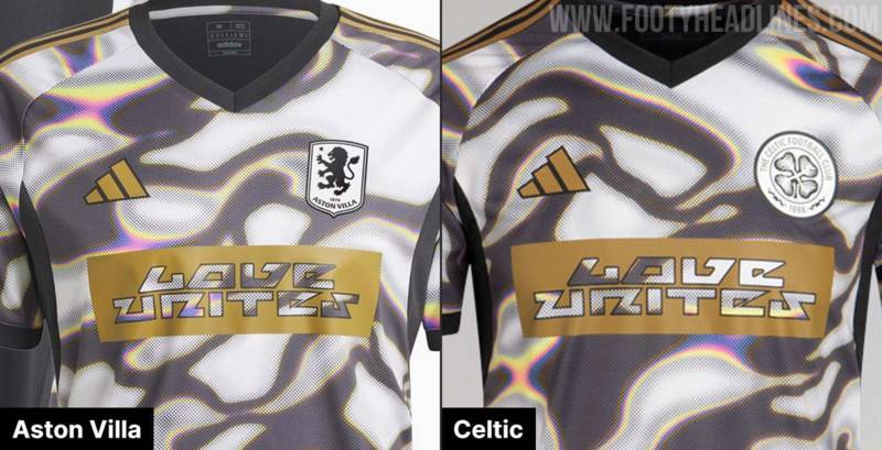 Aston Villa & Celtic 24-25 Love Unites Pre-Match Shirts Released