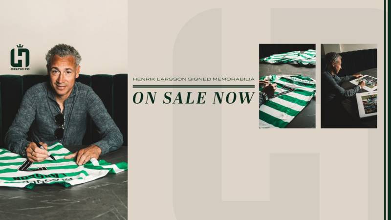 Henrik Larsson signed memorabilia: get yours now