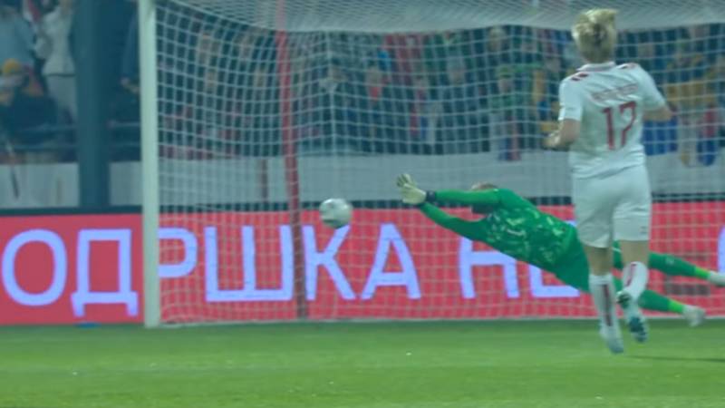 Watch Kasper Schmeichel in blistering form for Denmark in Serbia stalemate