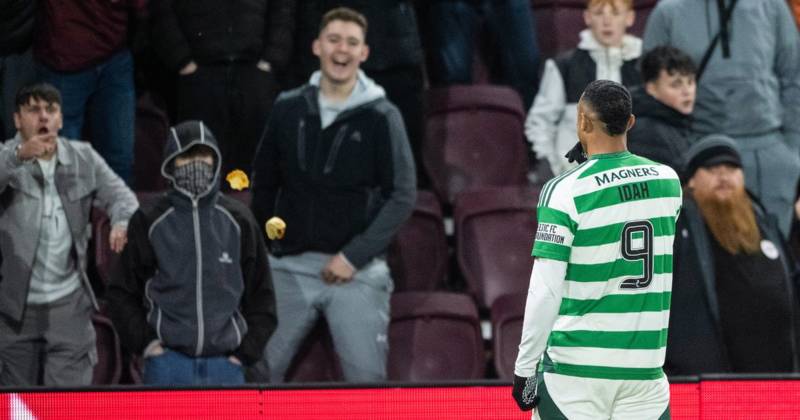 Cheeky Adam Idah thanks Hearts coin throwers for Christmas generosity as Celtic striker LOVED his celebration windup