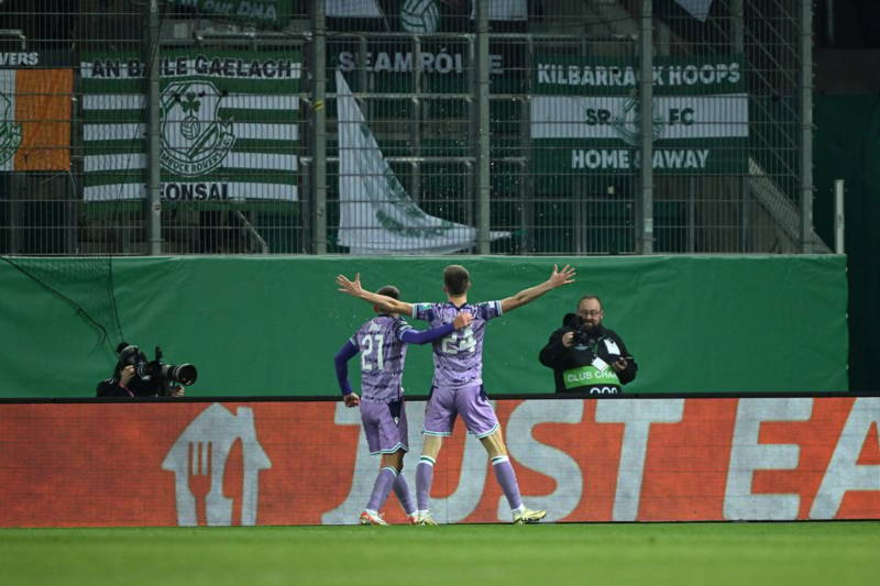 Celtic loanee Johnny Kenny scores again in famous Shamrock Rovers Euro night against Rapid Vienna