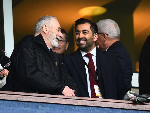 Former First Minister Humza Yousaf Poses with Celtic Legend