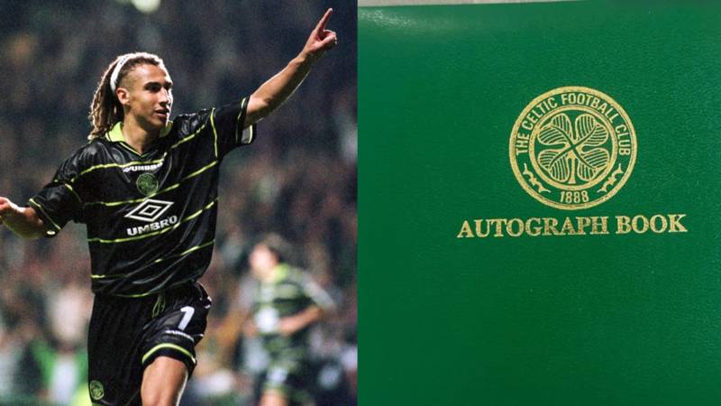 Henrik last signature before Lyon leg break – unluckiest Celtic autograph book ever?