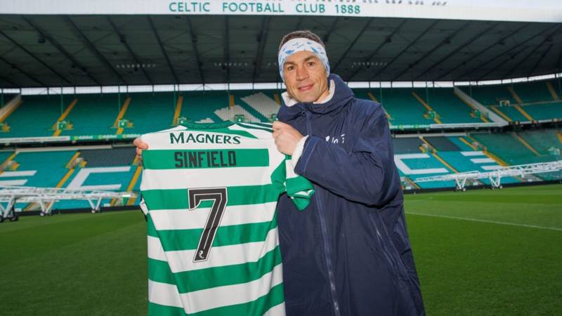 Kevin Sinfield visits Celtic Park during MND fundraising challenge