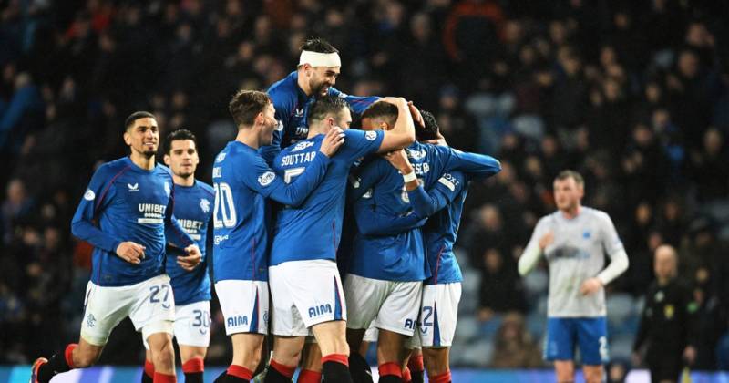 Rangers thrash Kilmarnock as Celtic’s win at Aberdeen sees Ibrox side cut gap on second spot