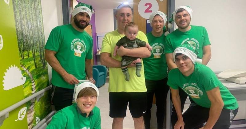 Celtic-mad Scots dad ‘starstruck’ after players surprise baby fighting cancer