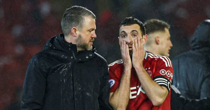 ‘We’re still second’ – Graeme Shinnie sees no reason for Aberdeen panic as Doohan singled out for Celtic display praise