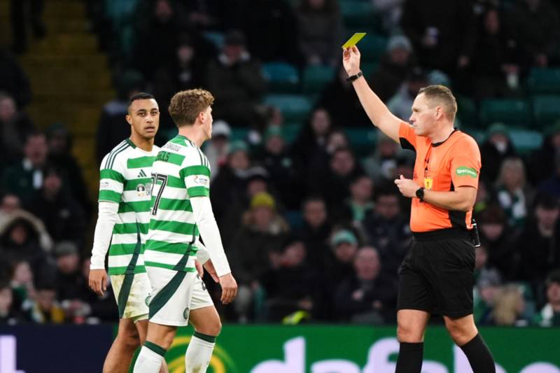 Arne Engels receives Ref Watch treatment for Celtic vs Hibs ‘stamp’