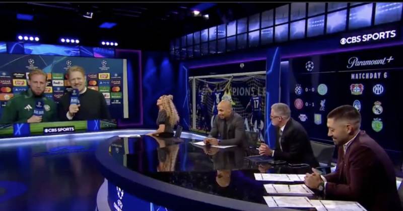 Kasper Schmeichel shows true colours to Jamie Carragher after pundit enquires about clubs ‘the calibre of Celtic’