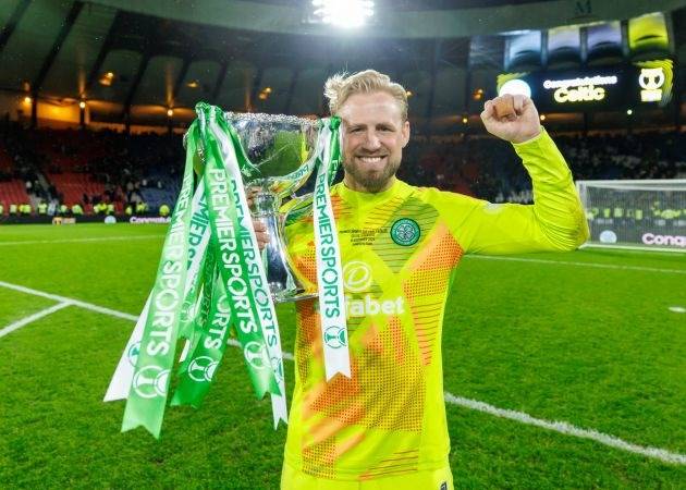 Kasper Schmeichel’s Hampden heroics recognised by SPFL