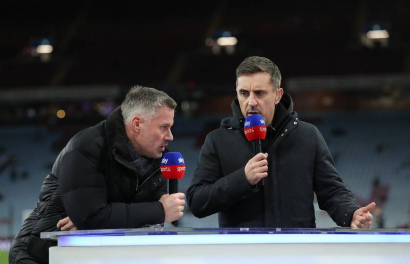 Jamie Carragher says Celtic are ‘perfect example’ in Champions League, Gary Neville disagrees