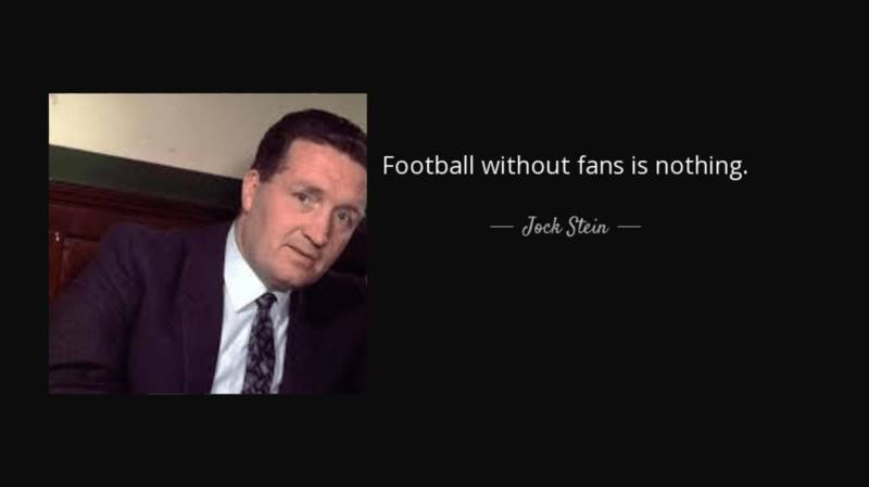 Football Without Fans is Nothing