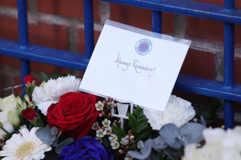 Rangers’ Clement pays respects to Ibrox Disaster victims as Celtic chiefs lay wreath