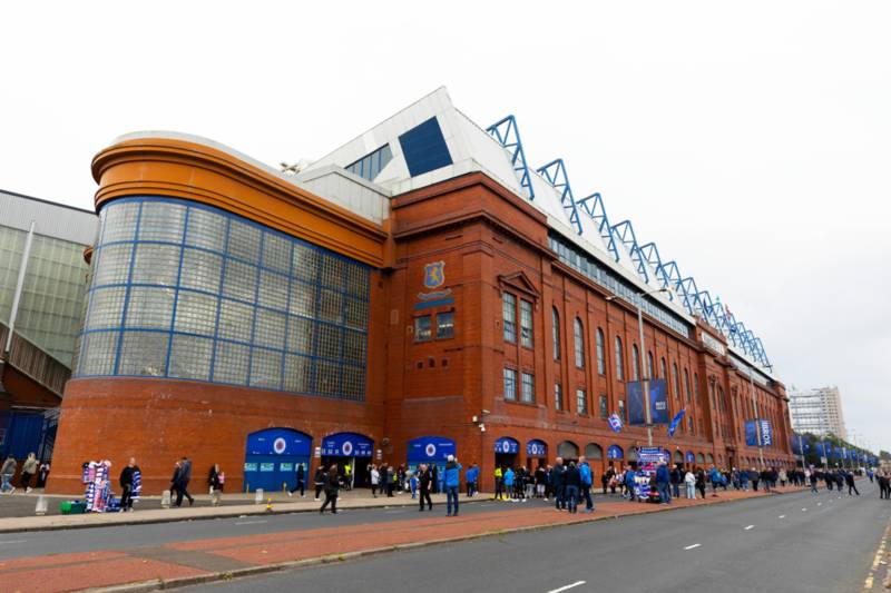 Record-breaking striker spotted at Ibrox watching Rangers vs Celtic