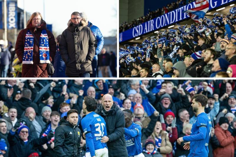 15 of the best Rangers fan photos during 3-0 win over Celtic – including 3 famous faces in Ibrox crowd