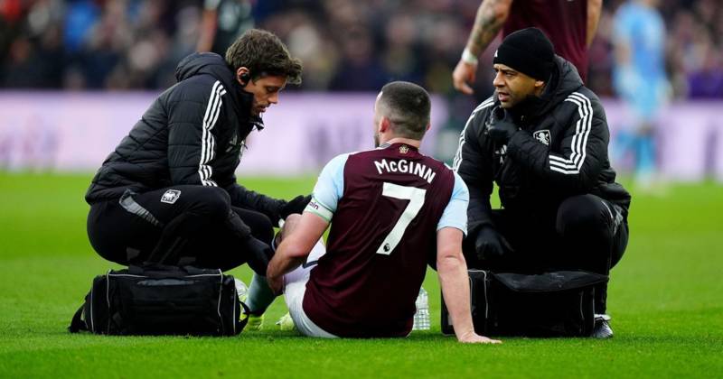 John McGinn could miss Celtic clash as Aston Villa skipper suffers injury woe