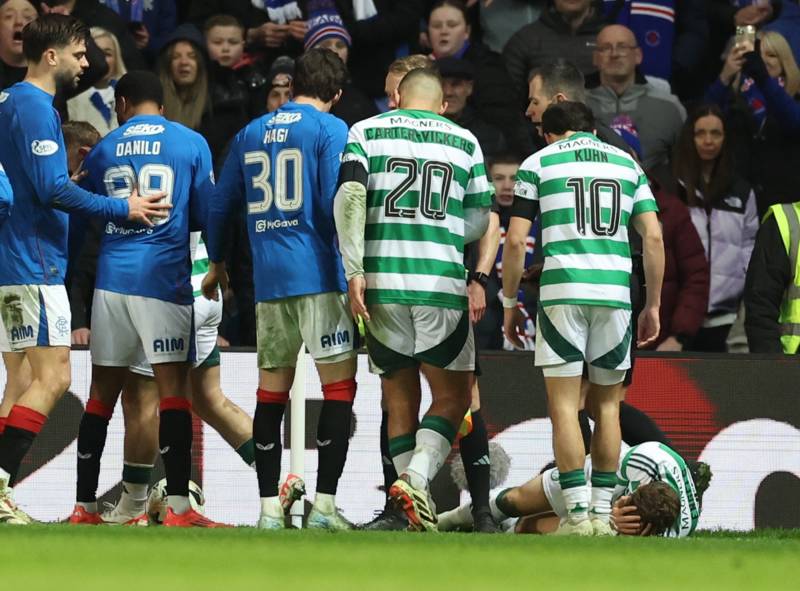 ‘I saw’. Paulo Bernardo on Arne Engels being hit by missile in Rangers vs Celtic clash