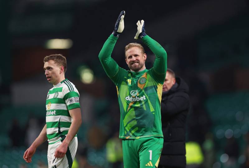 Kasper Schmeichel delivers class reaction on Instagram as Celtic defeat Dundee Utd under the lights