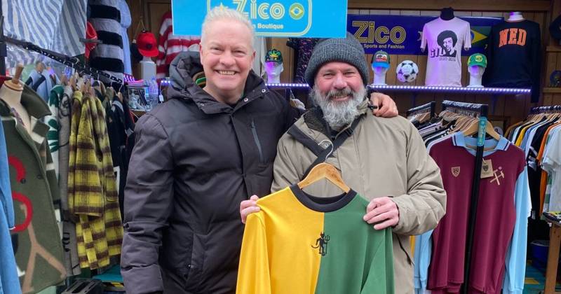 Celtic legend who netted 99 league goals for Glasgow side spotted at Barras Market