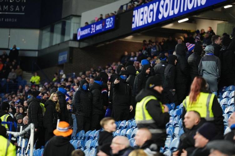 Ultras group stage 55th-minute walkout as Rangers close gap on Celtic