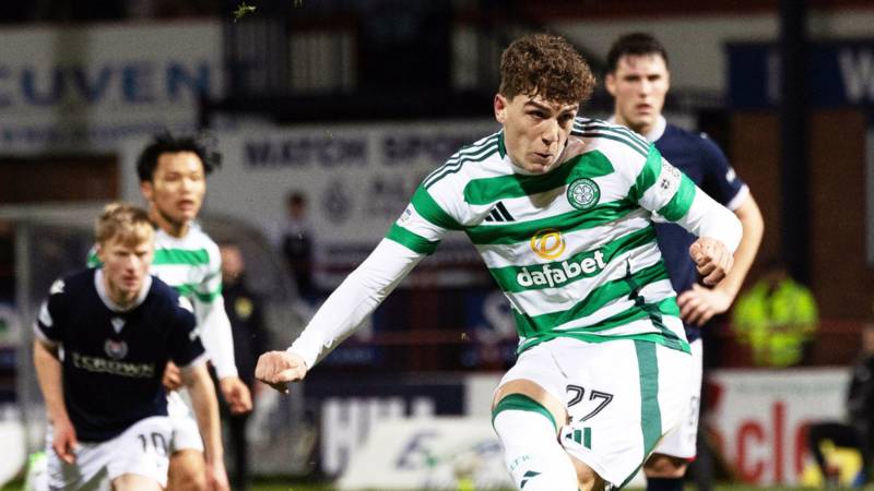 Celtic net stoppage-time penalty to draw with Dundee in six-goal thriller