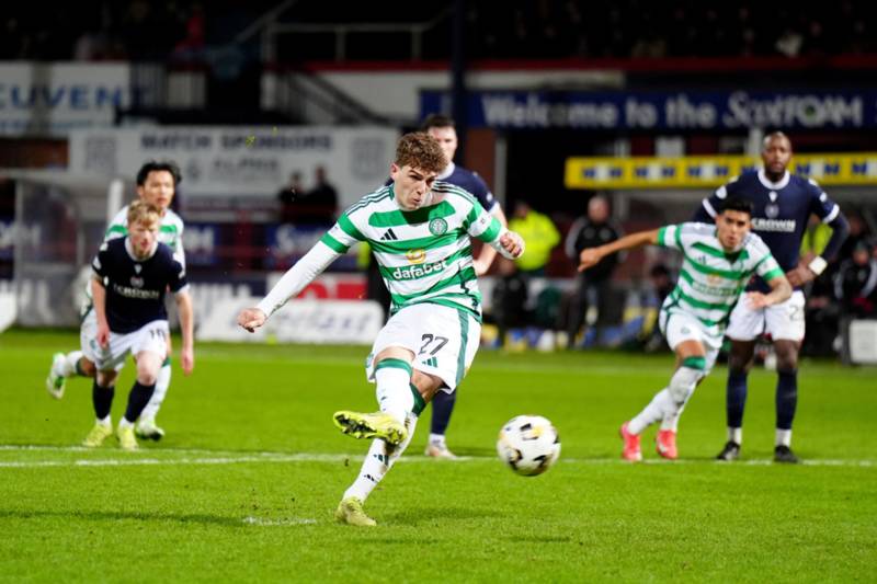 Dundee 3 Celtic 3: Injury-time Arne Engels penalty salvages draw in Dens thriller