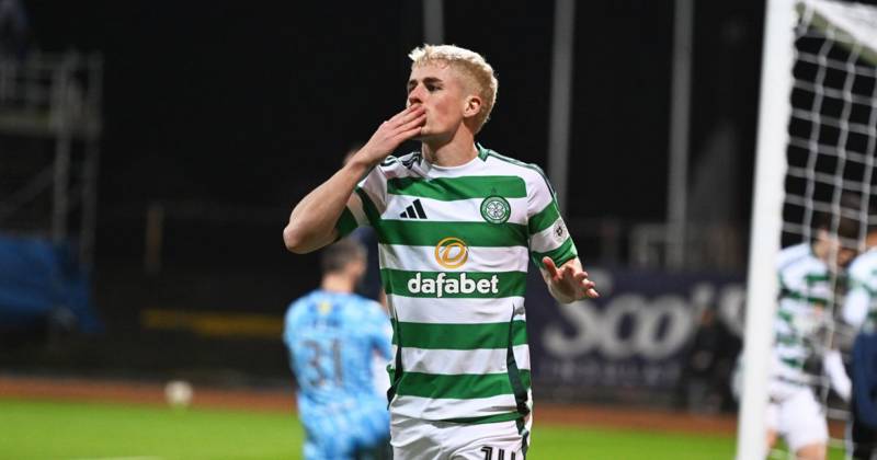 Luke McCowan reacts like a Celtic veteran as he shows his true colours by refusing to single anyone out