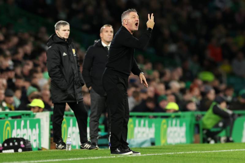 Tony Docherty shares what Dundee’s players did to Aaron Donnelly for Celtic goal celebration