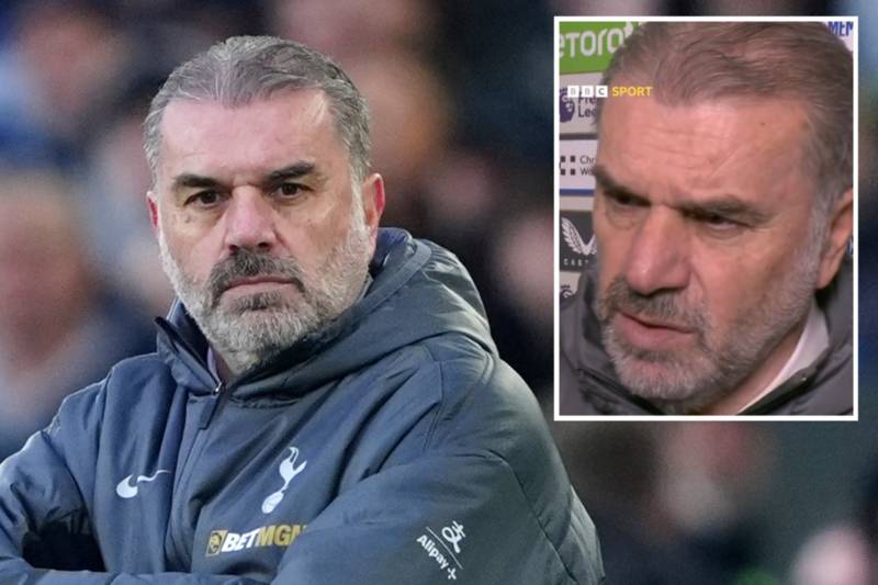 Ex-Celtic boss Ange Postecoglou bites back at journalist in tense interview exchange