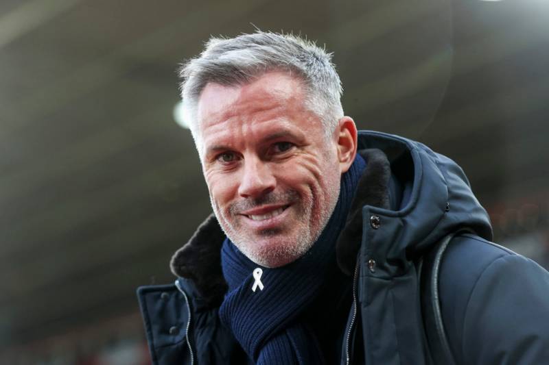 Jamie Carragher gives flowers to Celtic hero who is now bossing it in the Premier League