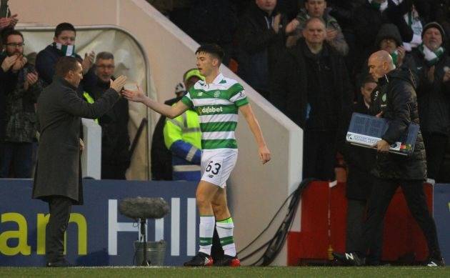 Celtic on this Day – Brendan Rodgers shakes Kieran Tierney’s hand