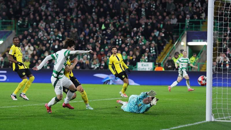 Celtic star has THREE goals ruled out in the first-half of Champions League clash – and they miss a penalty – as Brendan Rodgers’ side hunt play-offs