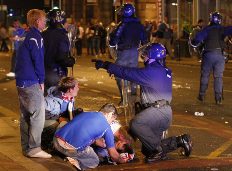 Ibrox fans issued with Manchester warning over their songs of hate