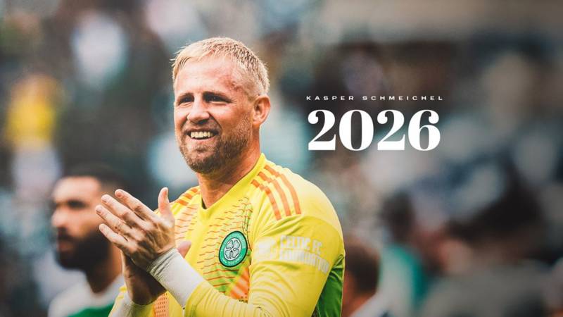 Kasper Schmeichel extends contract with Celtic until summer of 2026