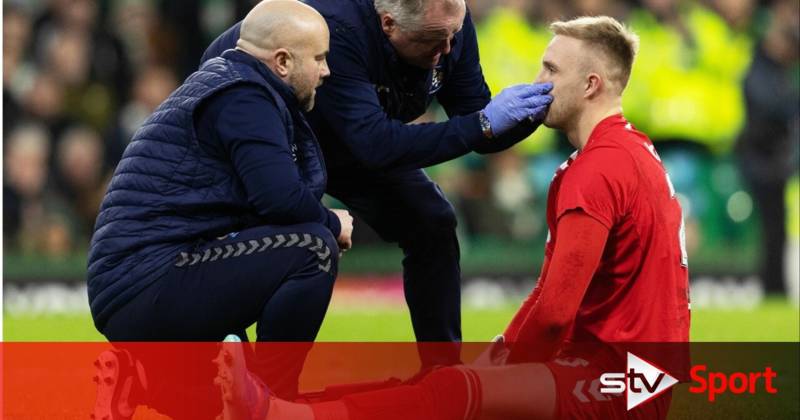 Kilmarnock goalkeeper Robby McCrorie sidelined for a month with facial injury