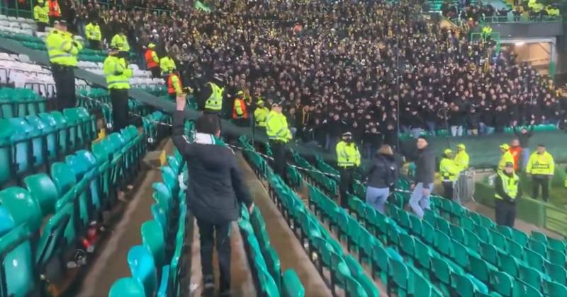 Watch Celtic fan get Young Boys away end bouncing in heart-warming Parkhead moment