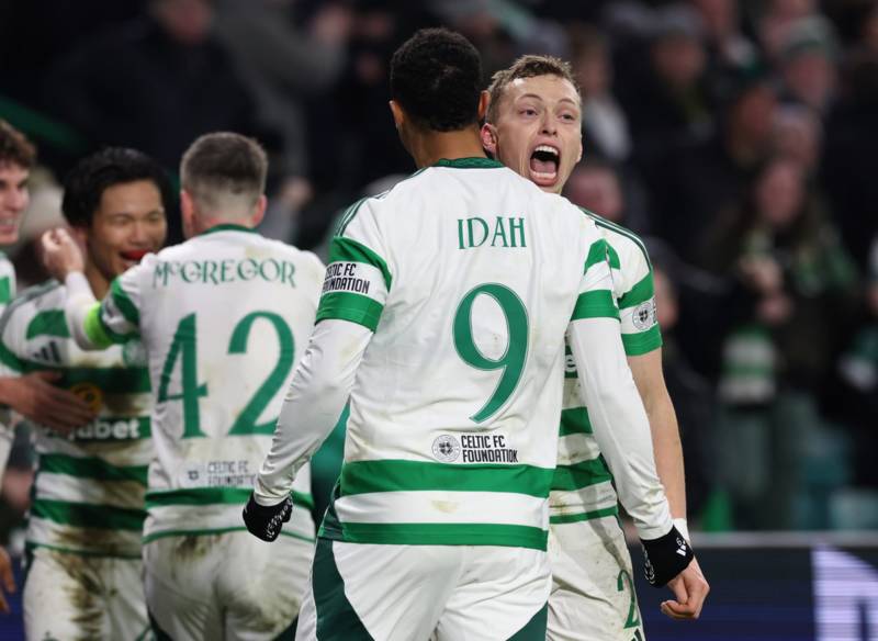 Unique Angle captures superb unseen moment between Adam Idah & Reo Hatate after Celtic goal vs Young Boys