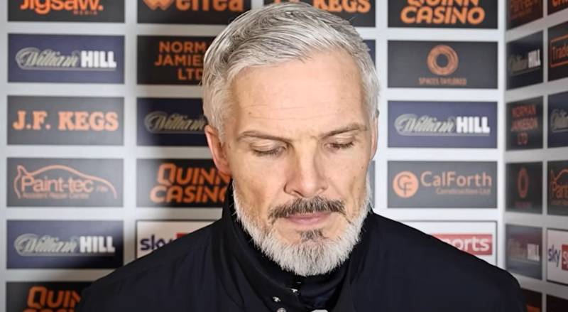 Celtic fans will love Sky Sports catching Jim Goodwin’s reaction to Rangers supporters singing God Save The King