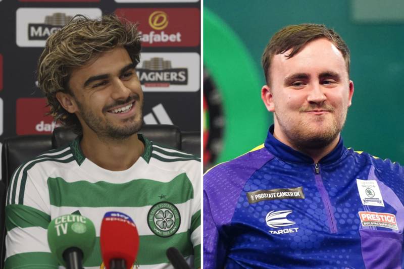 Luke Littler appears to nail Celtic colours to the mast with Jota comment