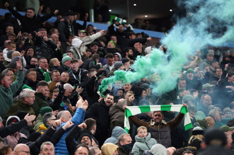 Former Celtic Duo Join Away Support at Villa Park