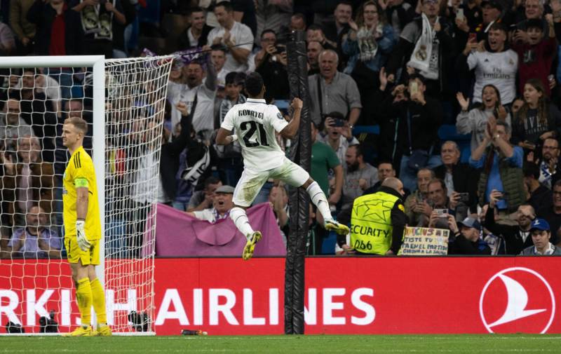 Real Madrid hero Rodrygo reacts to potentially facing Celtic