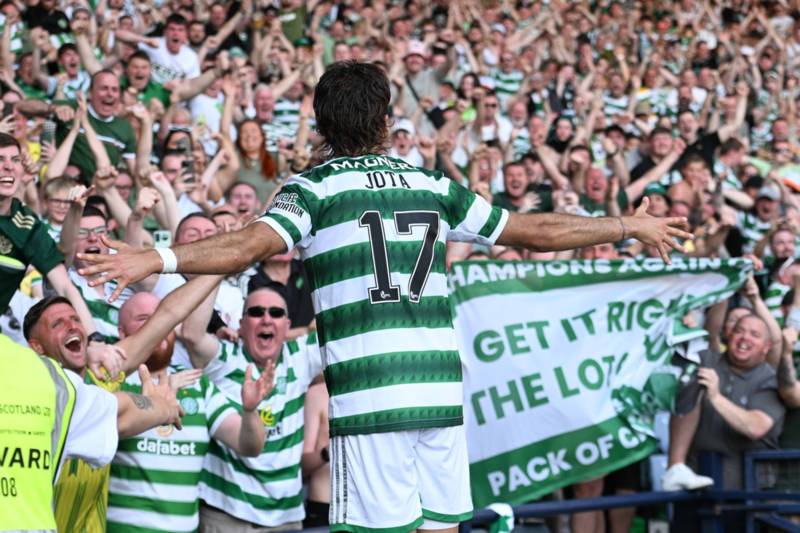 Celtic’s Unique Angle catches Jota’s goal tears vs Motherwell perfectly and superb fan scenes