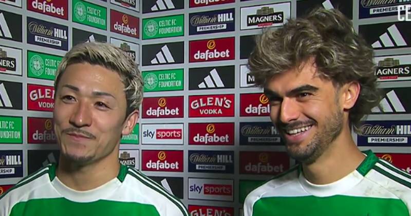 Daizen Maeda has Jota in stitches as bursting Celtic TV interviewer sees return hype derailed by three-word answer